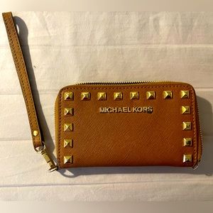 MK Studded Phone Case/wallet Wristlet